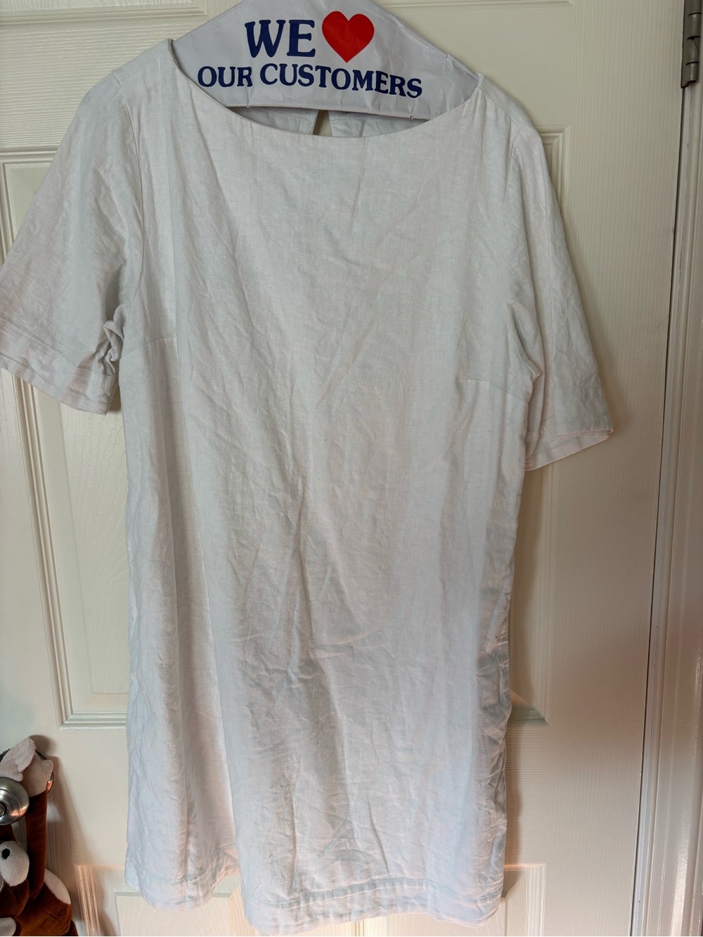 Abercrombie & Fitch White Short Sleeve Dress